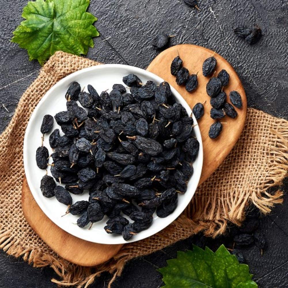 Indian Jadibooti Kaala Munaka Without Beej Kala Munnaka Kaali Dhak Kali Drakh Black Raisin 100 Gram