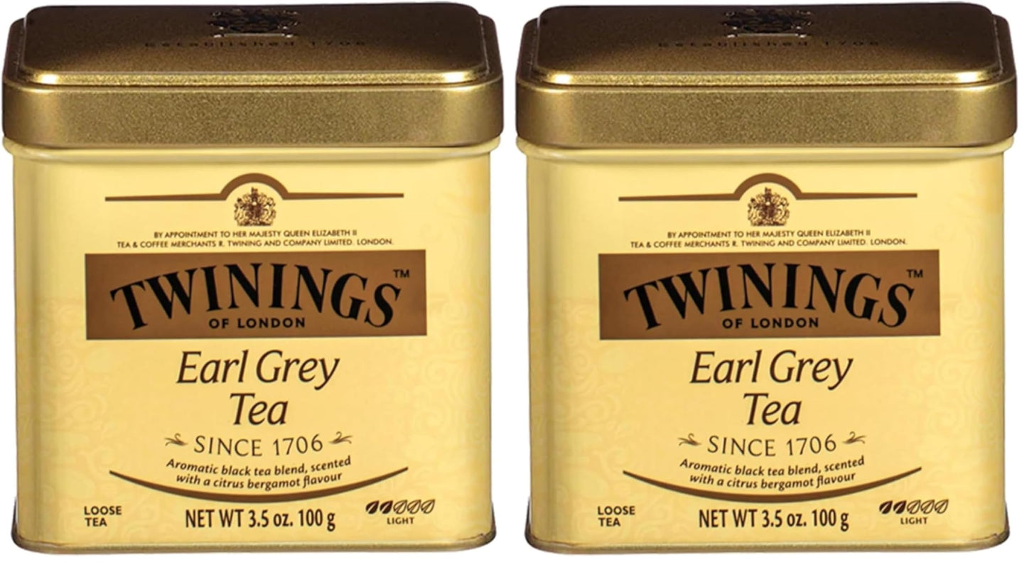 Twining Tea Loose Earl Grey, 3.5 oz (Pack of 2)
