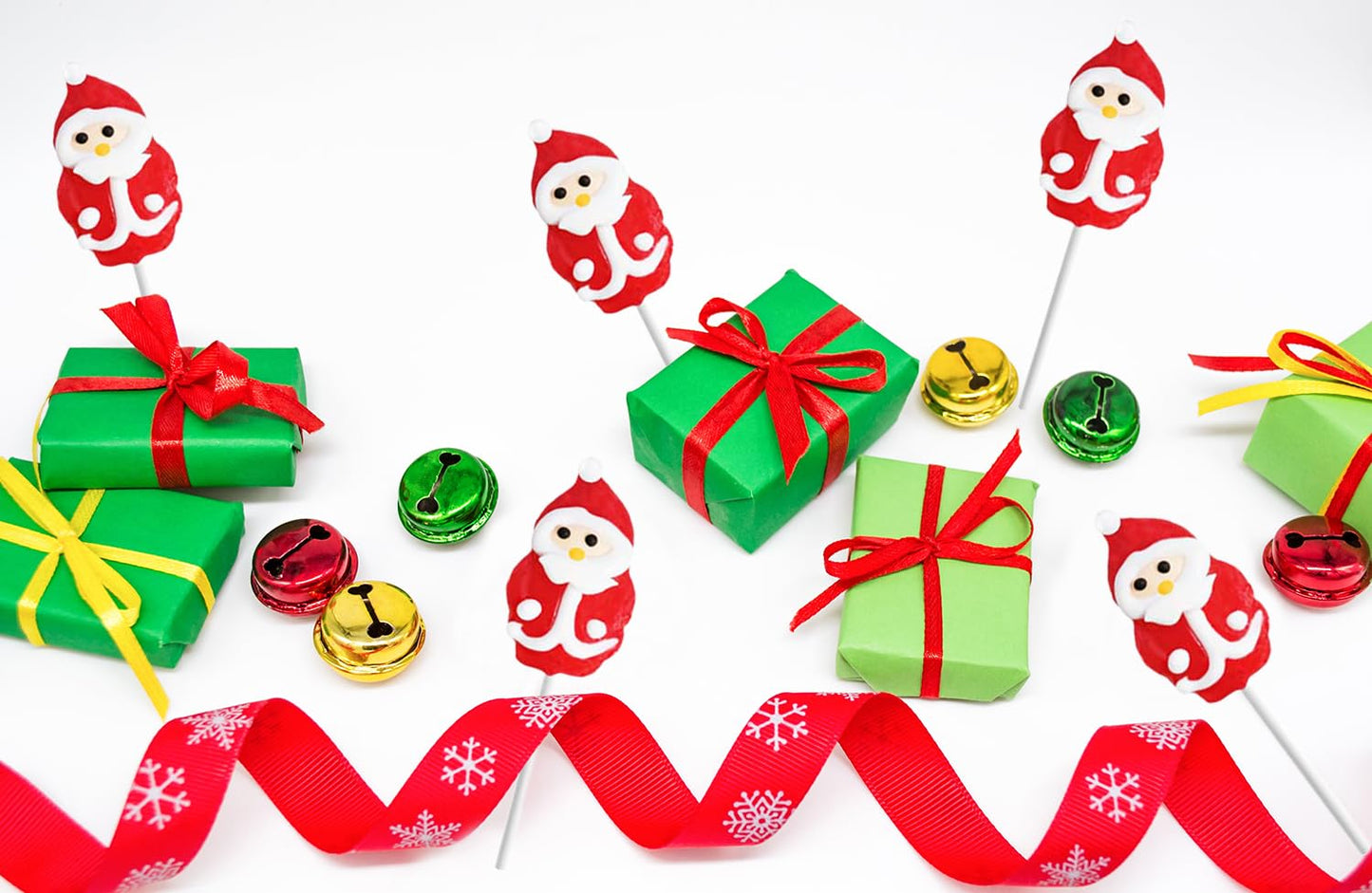 Fruidles Christmas Santa Lollipop, Mixed Fruit Flavor, 12 Count, Individually Wrapped