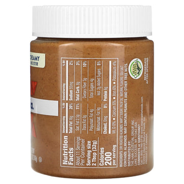 MaraNatha Creamy Roasted Maple Almond Butter, No Stir, 12 Ounce Jar