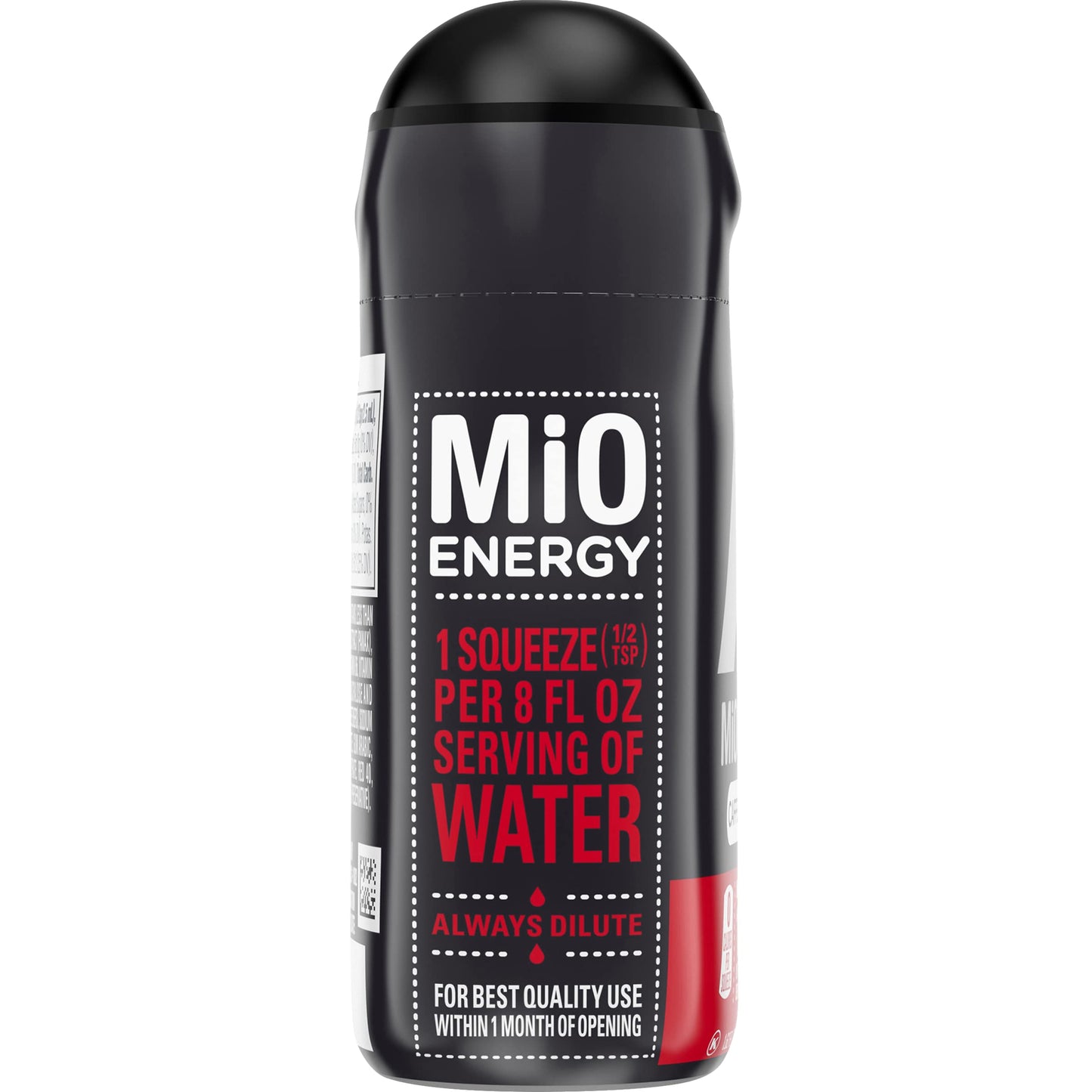 MiO Energy Black Cherry Liquid Water Enhancer, Caffeinated, 1.62 Fl Oz, Pack of 4