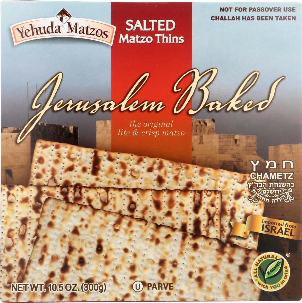 Yehuda Salted Daily Thin Matzo, 10.5 oz, 2 pk