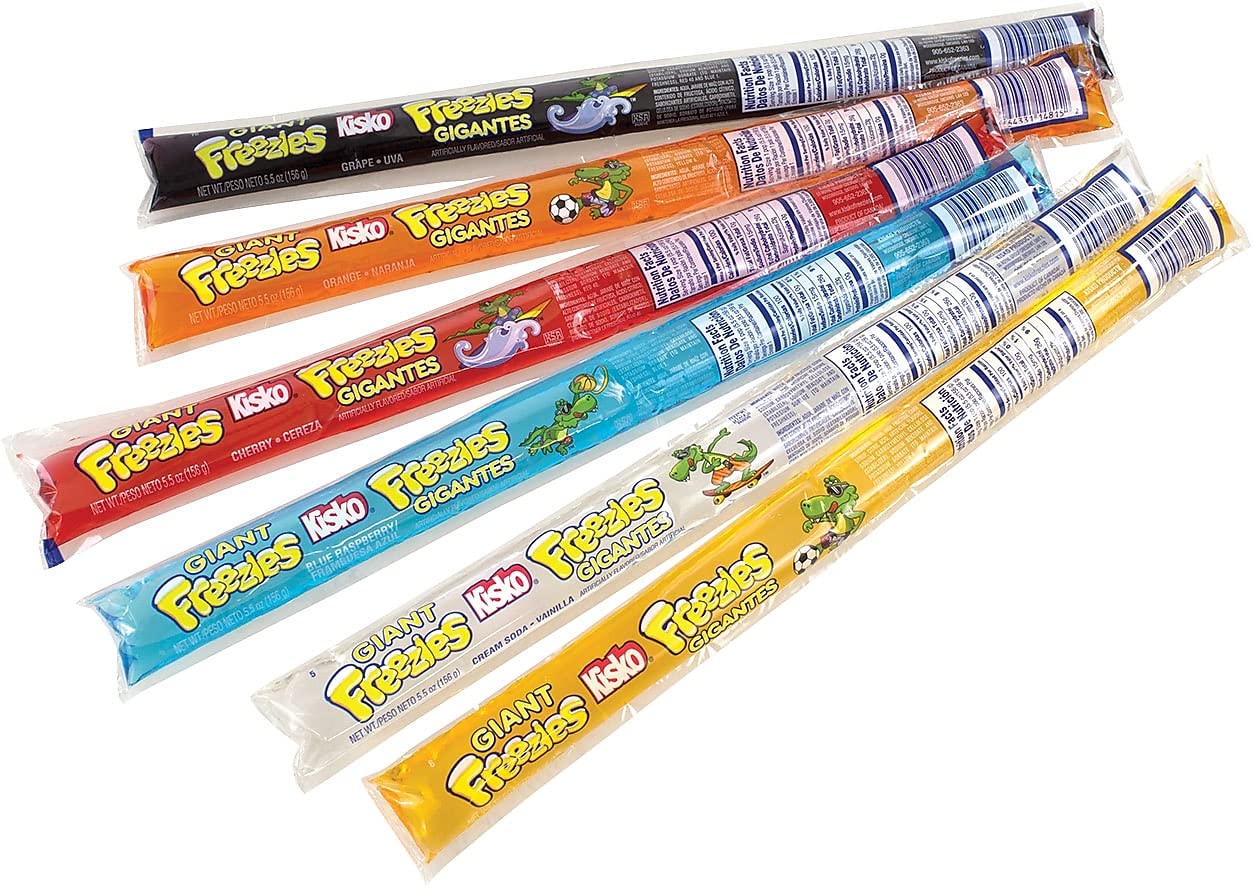 Kisko Giant Freezies 5.5 Oz, 50 Count