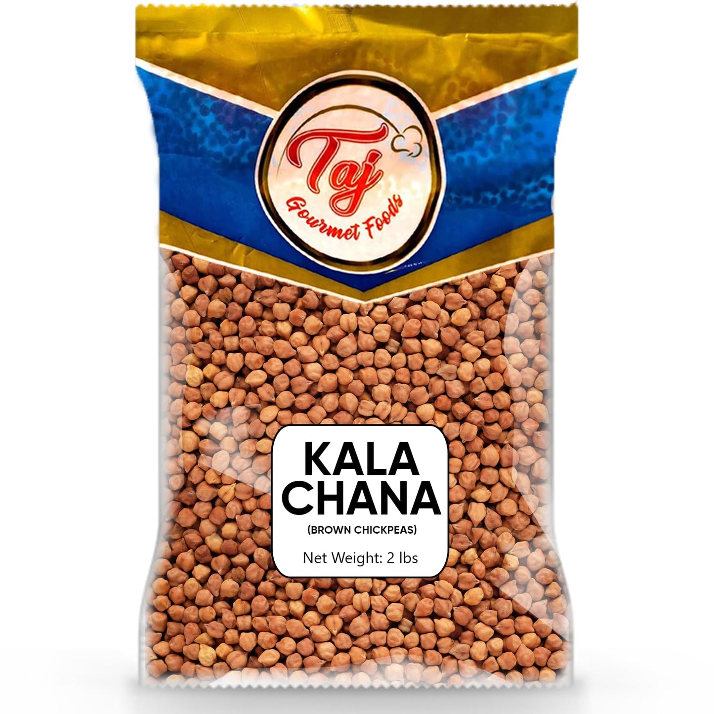 TAJ Kala Chana, Desi Black Chickpeas (2-Pounds)