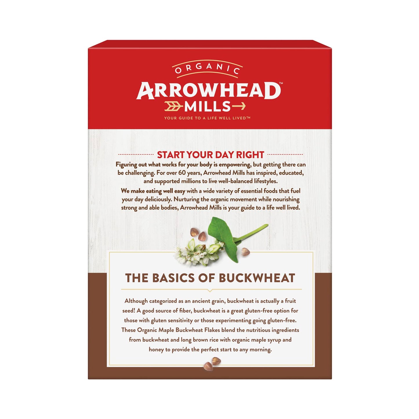 Arrowhead Mills Organic Maple Buckwheat Flakes, Gluten Free, 10 Oz
