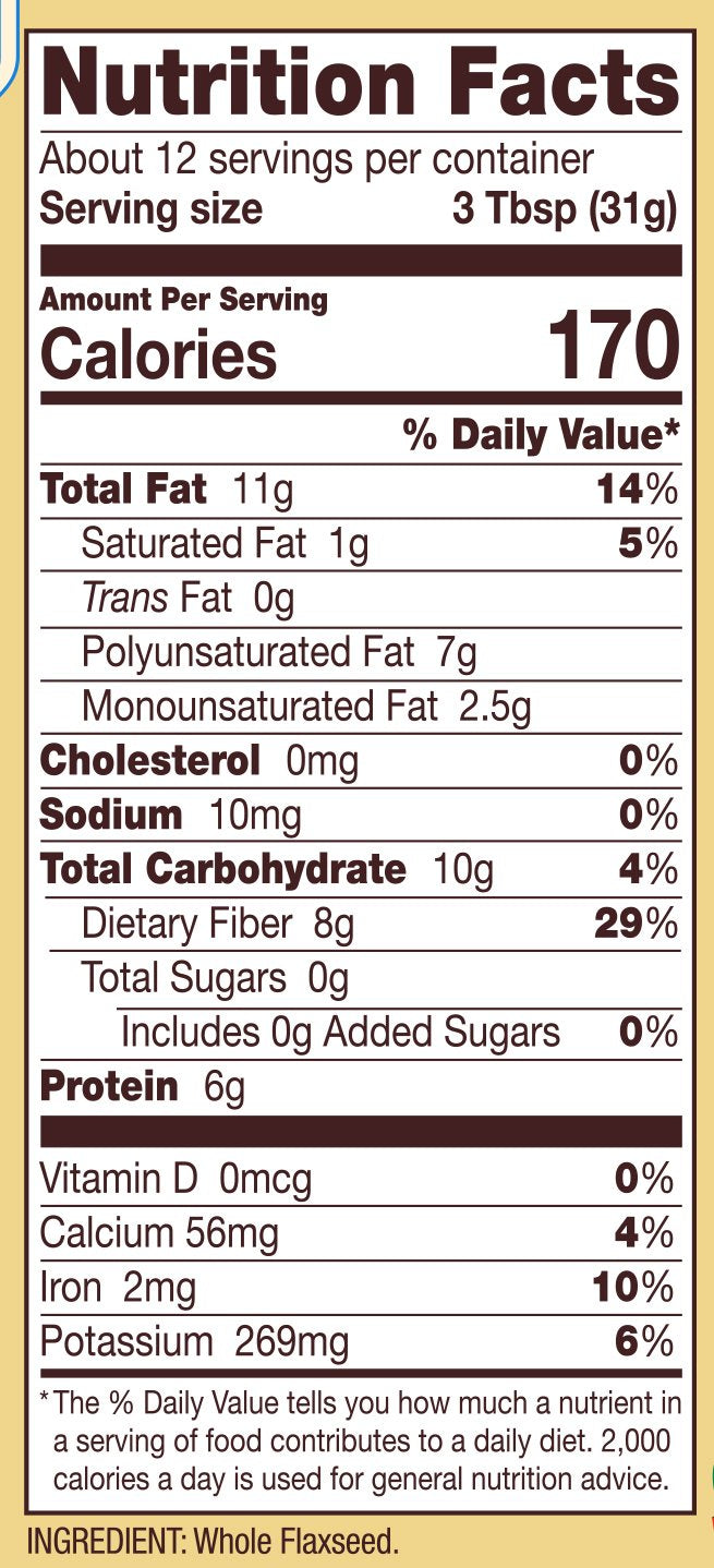 Bob'S Red Mill Raw Whole Brown Flaxseed, 13-Ounce (Pack Of 6)
