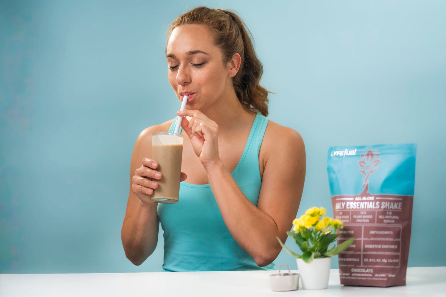Meal Replacement Shake - Nutritious Plant Based Organic Protein Powder (Chocolate, 24 Servings) - Meal Replacement & Snack for B