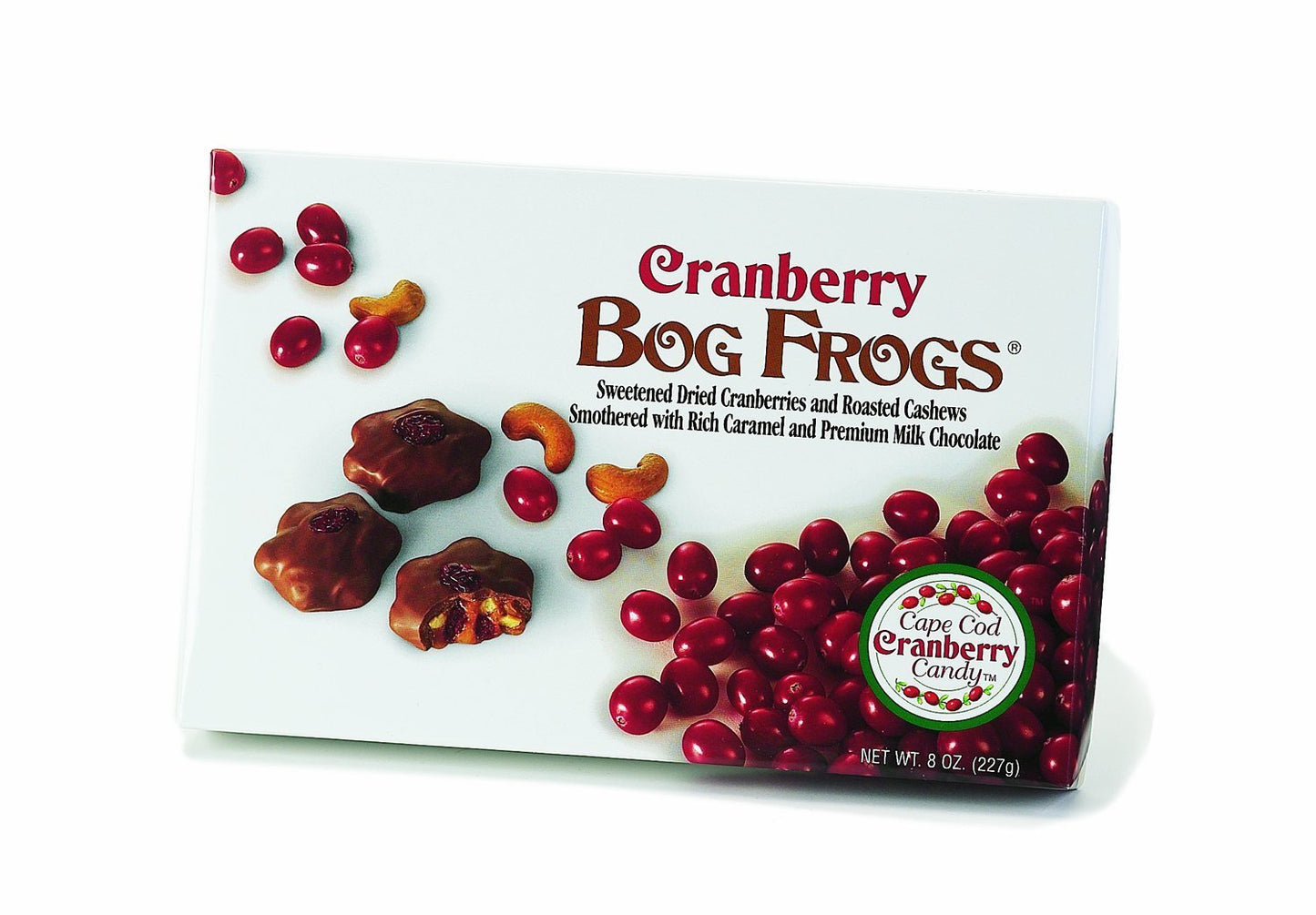 Cape Cod Cranberry Candy Bog Frogs, 8-Ounce (Pack of 3)
