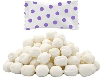 Fruidles Big Dots Buttermints, Mint Candies, After Dinner Mints, Butter Mint Candy, Fat-Free, Kosher Certified, Individually Wrapped (Purple, 110 Pieces)