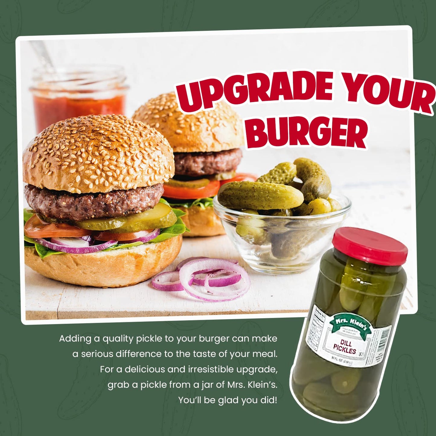Mrs Kleins-Whole Dill Pickles-90 Oz