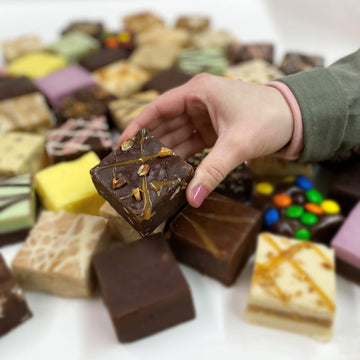 Valley Fudge Chocolate Caramel Pecan Gourmet Candy, Fresh Artisan Fudge, Half Pound Package