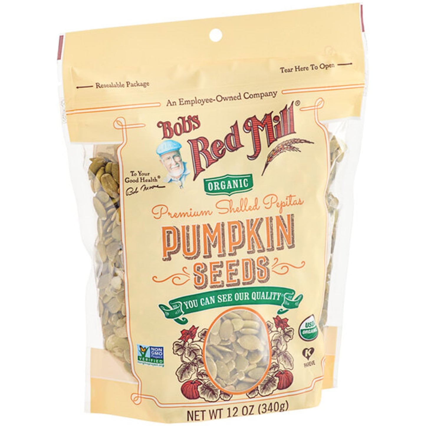 Organic Raw Pumpkin Seeds 12 oz. WS-999101304-NPF