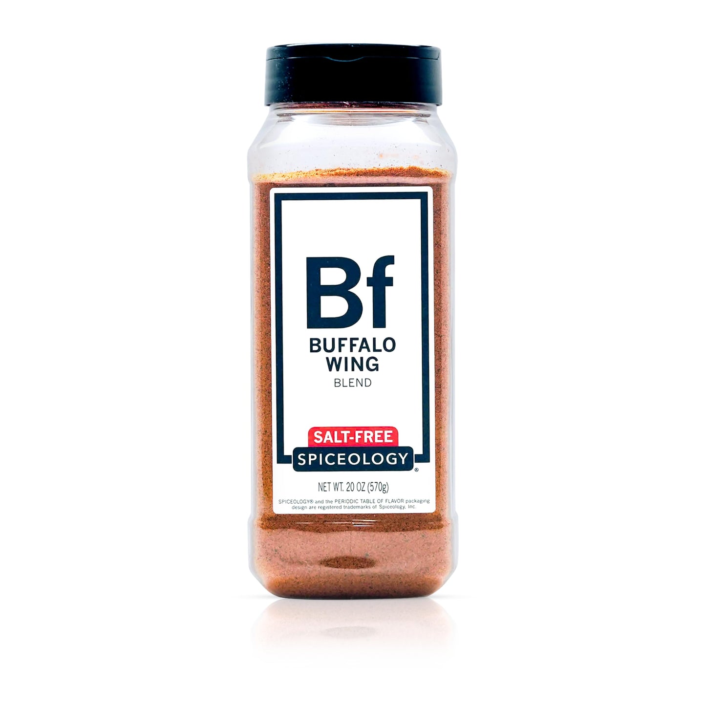Spiceology - Buffalo Wing Salt-Free Seasoning - Tangy Spice Blend Of Paprika Chili Peppers Tomato Powder & Honey Granules - Ideal For Chicken Wings Cauliflower Vegetables & More - 20 Oz
