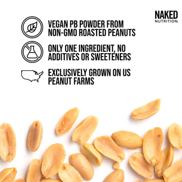 1.5 Lb Powdered Peanut Butter From Us Farms - Bulk, Only 1 Ingredient - Roasted Peanuts, Vegan, No Additives, Preservative Free,