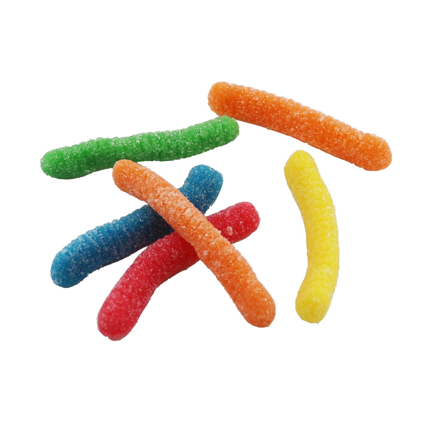 Firstchoicecandy Sweet & Sour Gummy Worms, Multi Flavors And Solid Colors (2 Pound, Sour Mix Fruit)