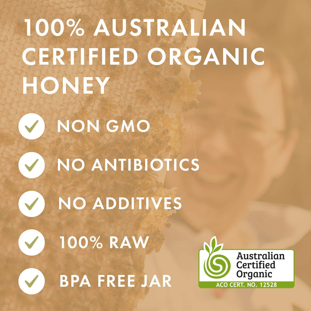 Biosota Organic Manuka Honey Mgo 1717+ - Medical Grade Manuka Honey From Australia Npa/Ulf 31+, 100% Raw Unheated Pure Honey, 8.