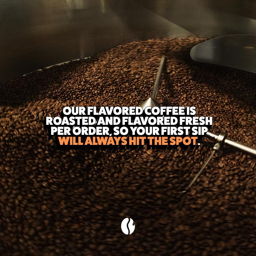 Fresh Roasted Coffee, Coconut Flavored Coffee, 12 Oz, Medium Roast, Kosher, Ground