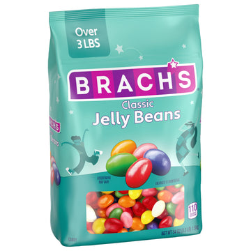 Brach s Classic Jelly Beans, Candy, Assorted Flavors, Bulk Bag, 54 oz (2 ct)