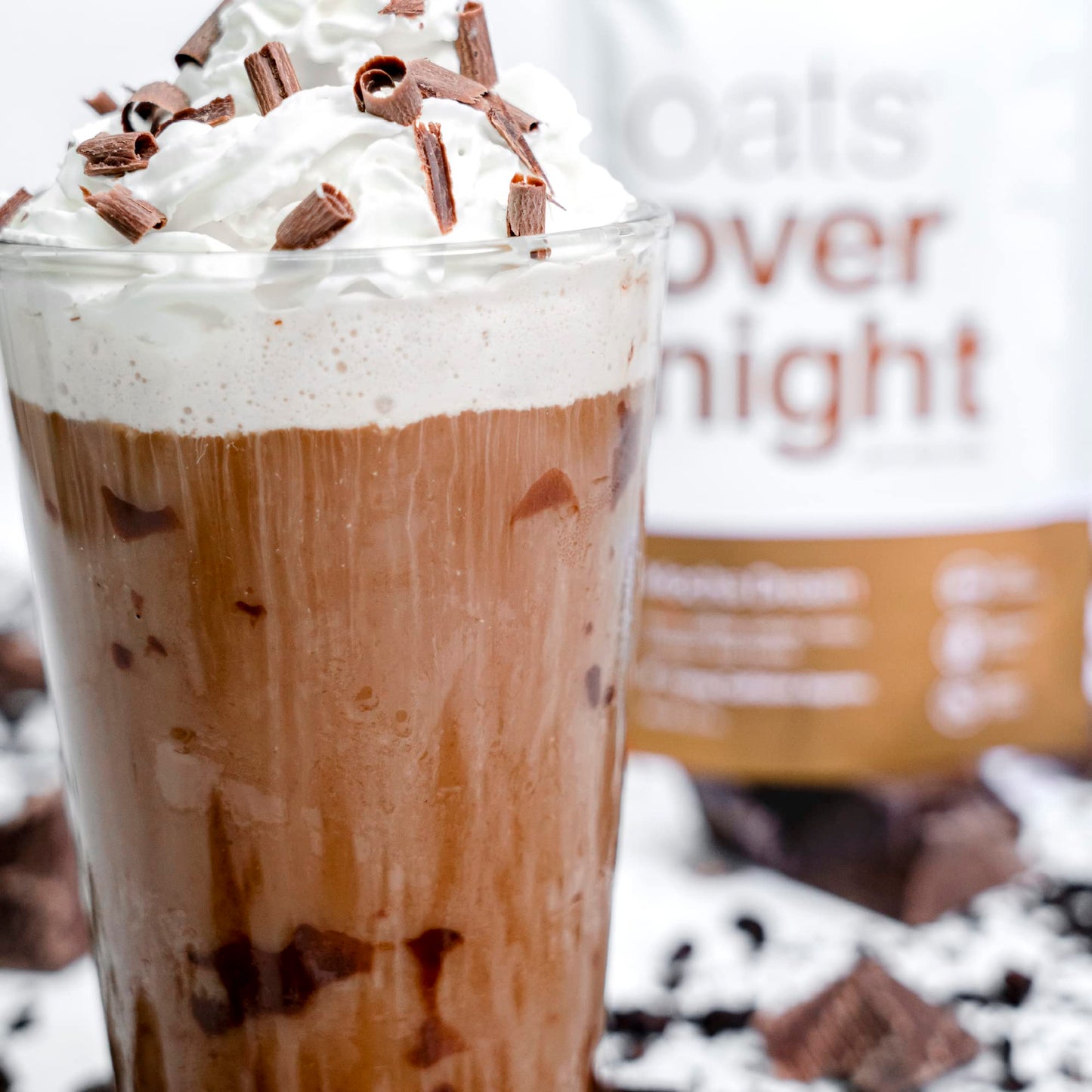 Oats Overnight Mocha Dream Breakfast Shake - 20g Protein, 100mg Caffeine, Gluten Free, 2.7 oz (Pack of 24)