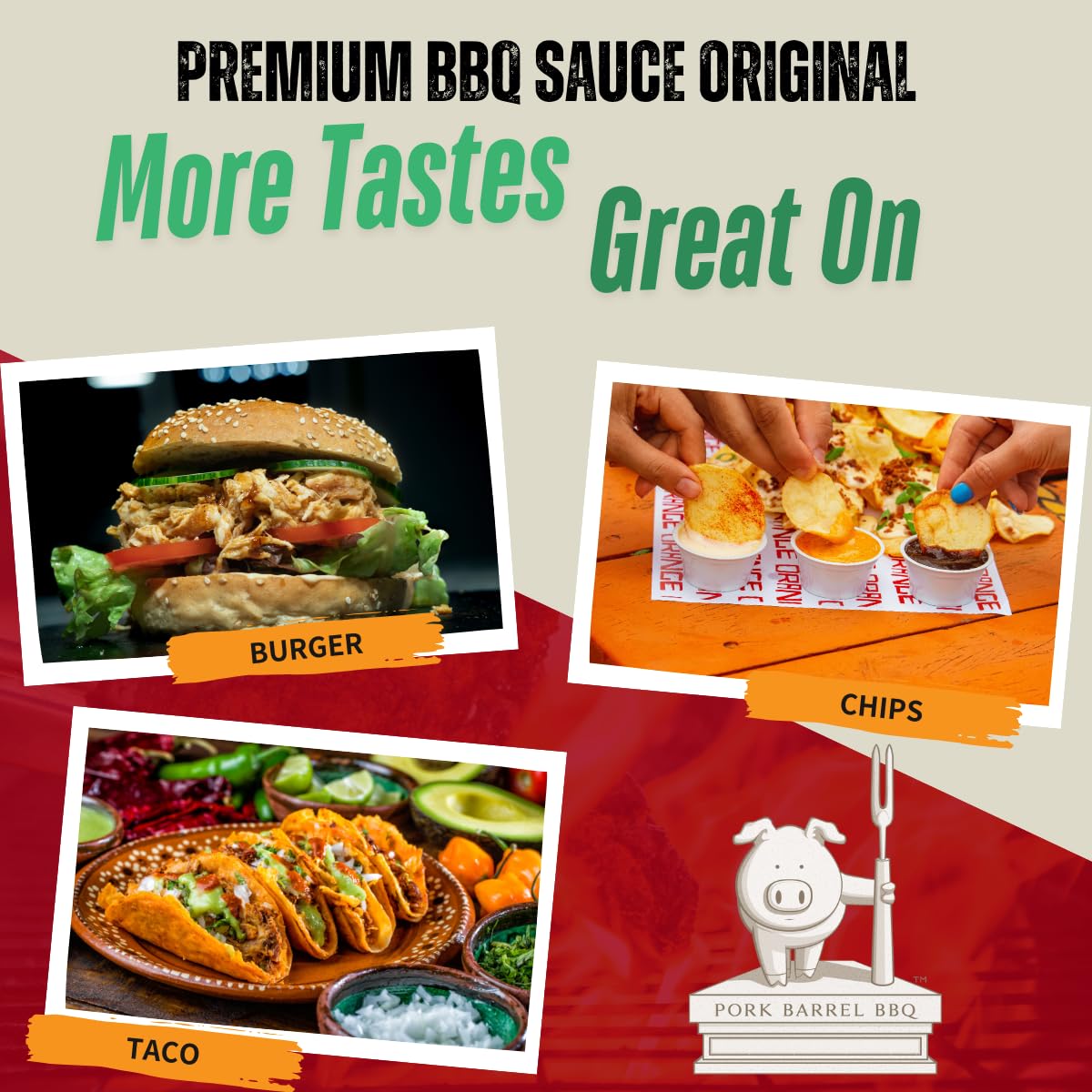 Pork Barrel Original Bbq Competition Sauce, Smoky Kansas City Style, Small Batch, No High Fructose Corn Syrup, Gluten-Free Sauce