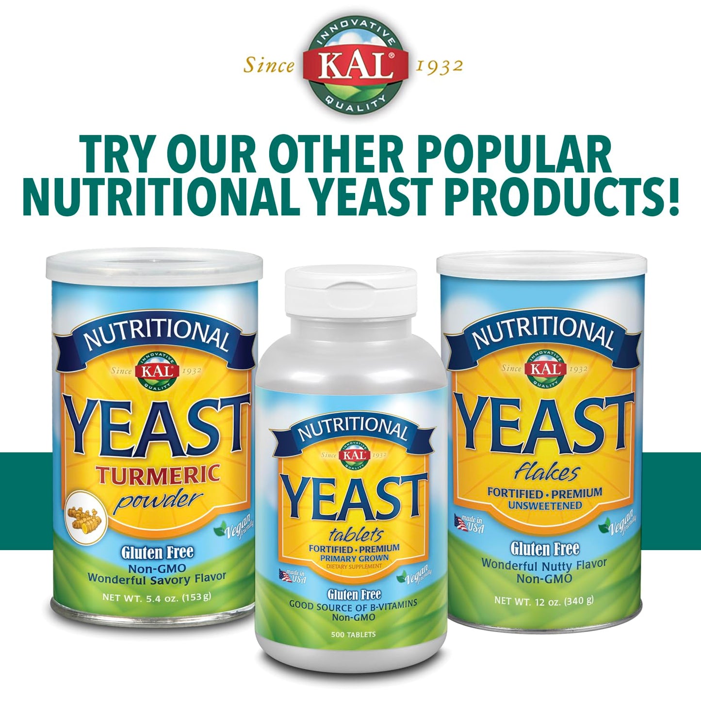 KAL Imported Yeast Flakes, 14.8 Ounce