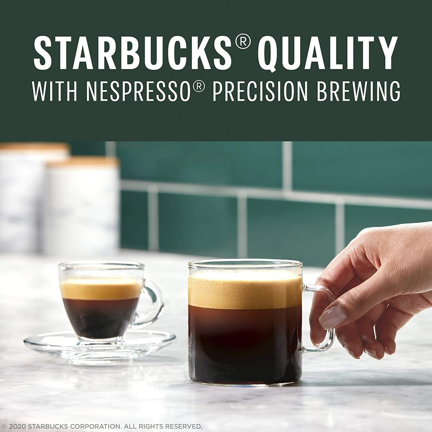 Starbucks Blonde Espresso Roast compact pieces, Nespresso Vertuo Compatible, 10 Count
