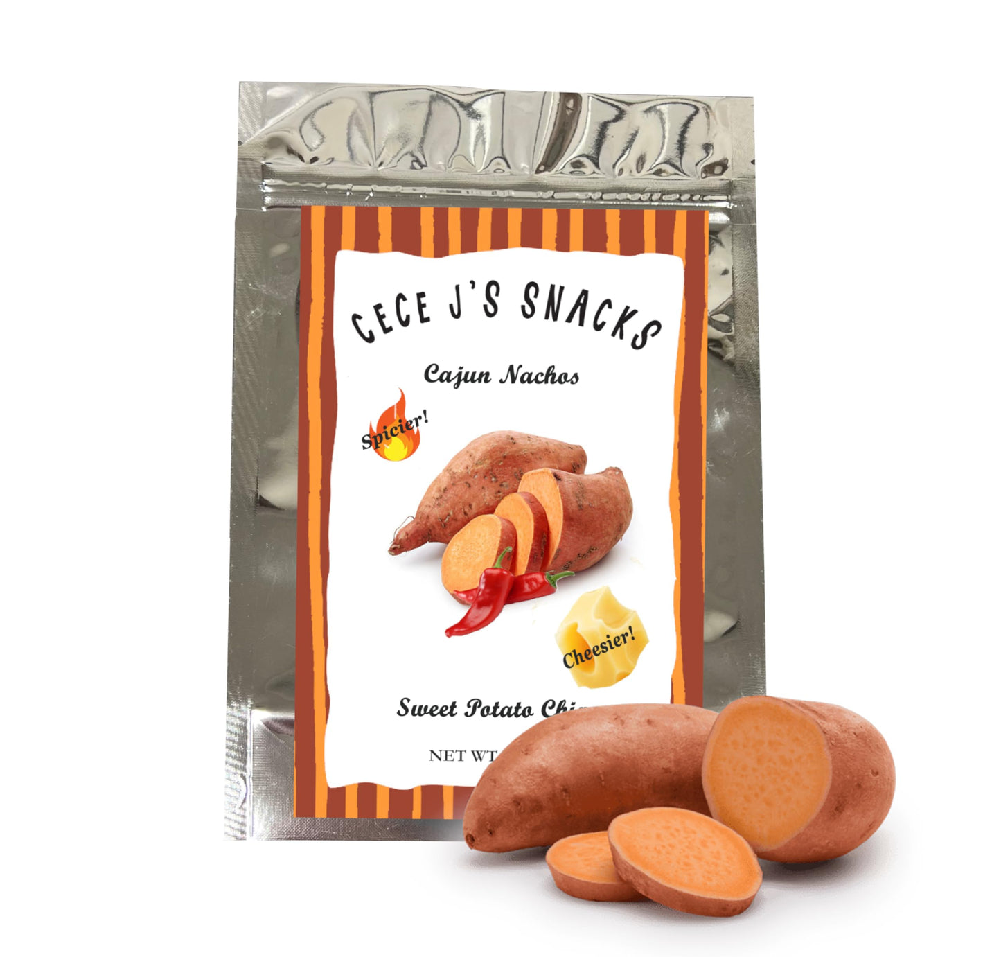 Cajun Nacho Sweet Potato Chips