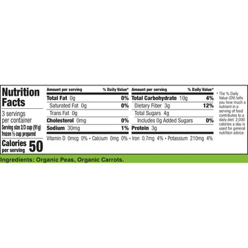Cascadian Farm Organic Peas and Carrots, Frozen Vegetables, Non-GMO, 10 oz Bag