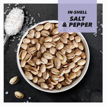 Wonderful Pistachios In Shell, Salt & Pepper, 48 Ounce Resealable Bag, Healthy Snack, Protein Snack, Pantry Staple (48 Oz)