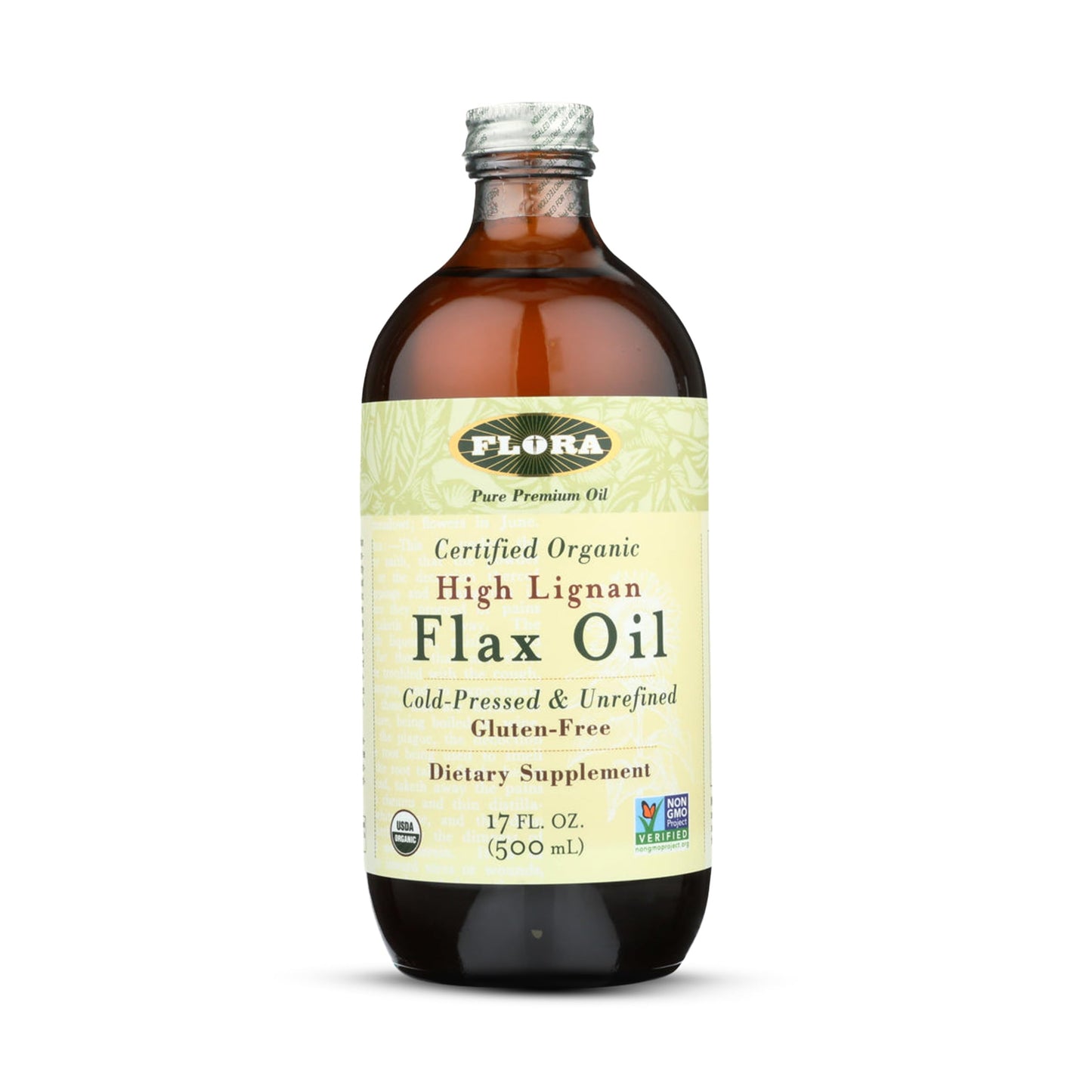 Flora High Lignan Flax Oil - 17 fl oz