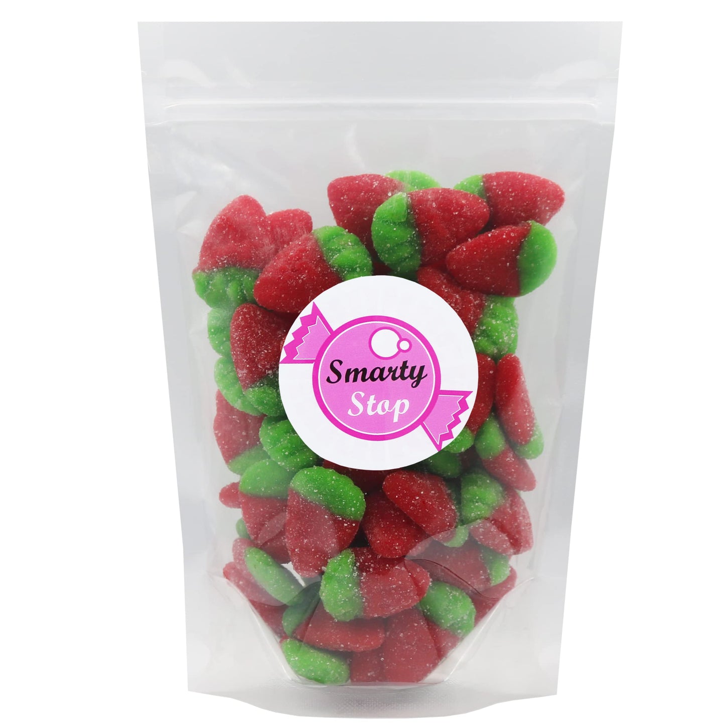 Smarty Stop Sour Whole Strawberry Shapped Gummy Candy (1 Pound)