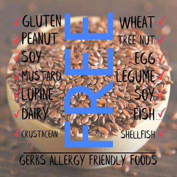 GERBS Raw Brown Flax Seeds, 2 lbs, Non-GMO, Resealable Bag, Allergen-Free, Naturally Mild & Nutty Crunch