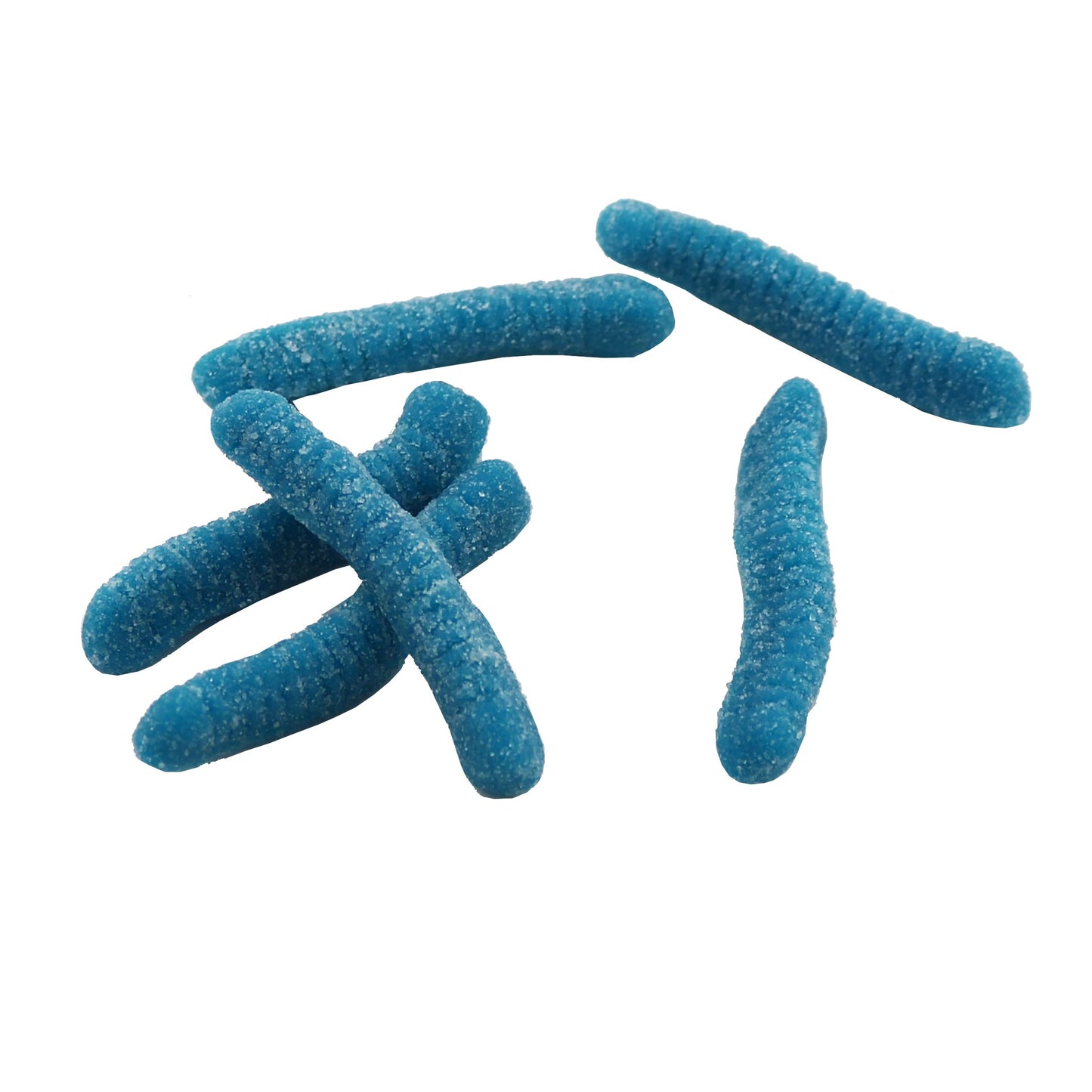 Firstchoicecandy Sweet & Sour Gummy Worms, Multi Flavors And Solid Colors (2 Pound, Sour Blue Raspberry)