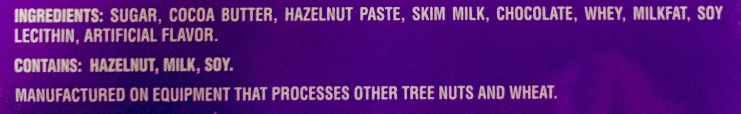 Worlds Best Milka Chocolate - Noisette, 10 Bars
