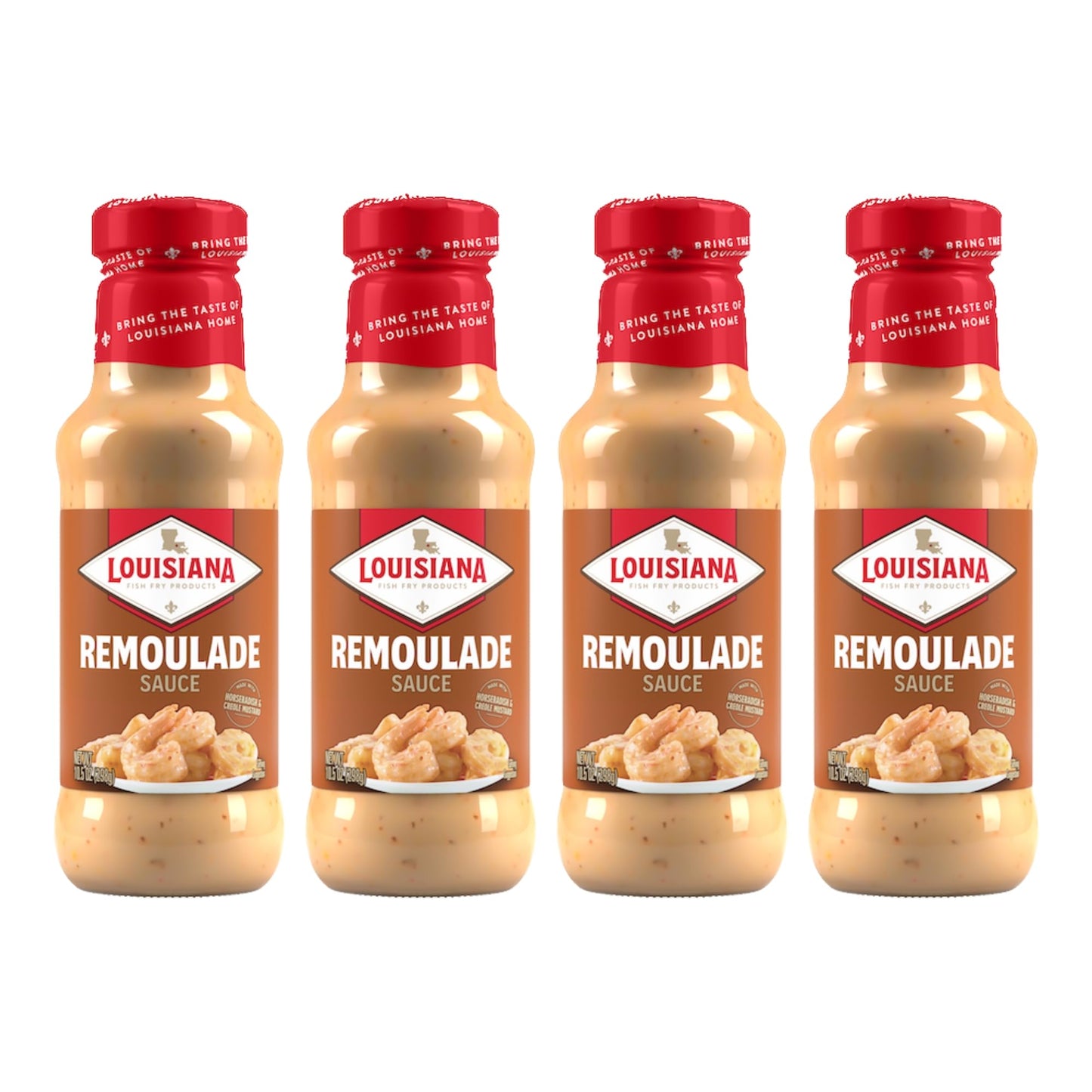 Louisiana Fish Fry Remoulade Sauce, 10.50-Ounce - (Pack of 4) - Perfect for Enhancing Seafood Sauce, Salad Dressings, Horseradis