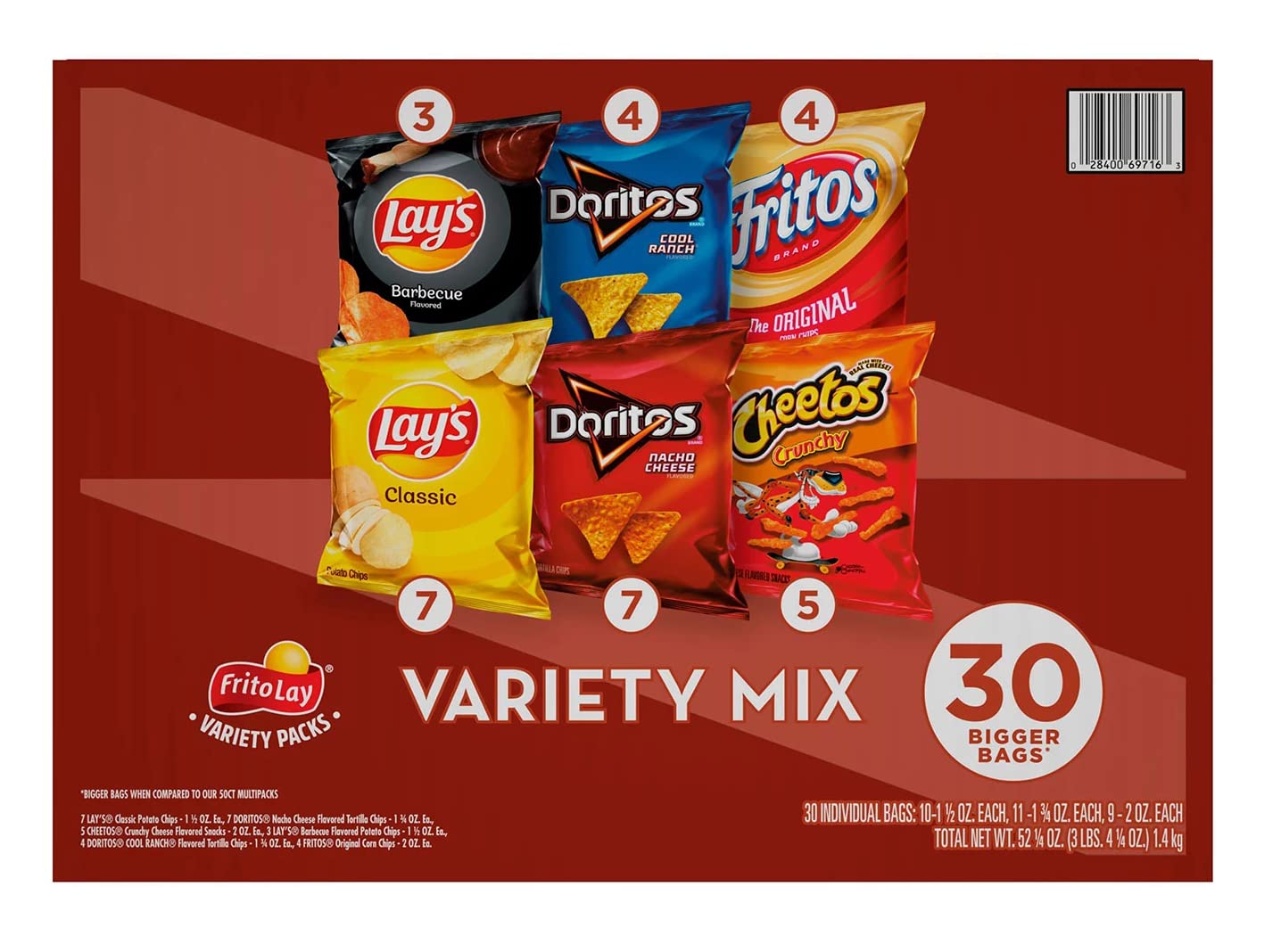Frito-Lay Big Grab Variety Mix (30 pk.)