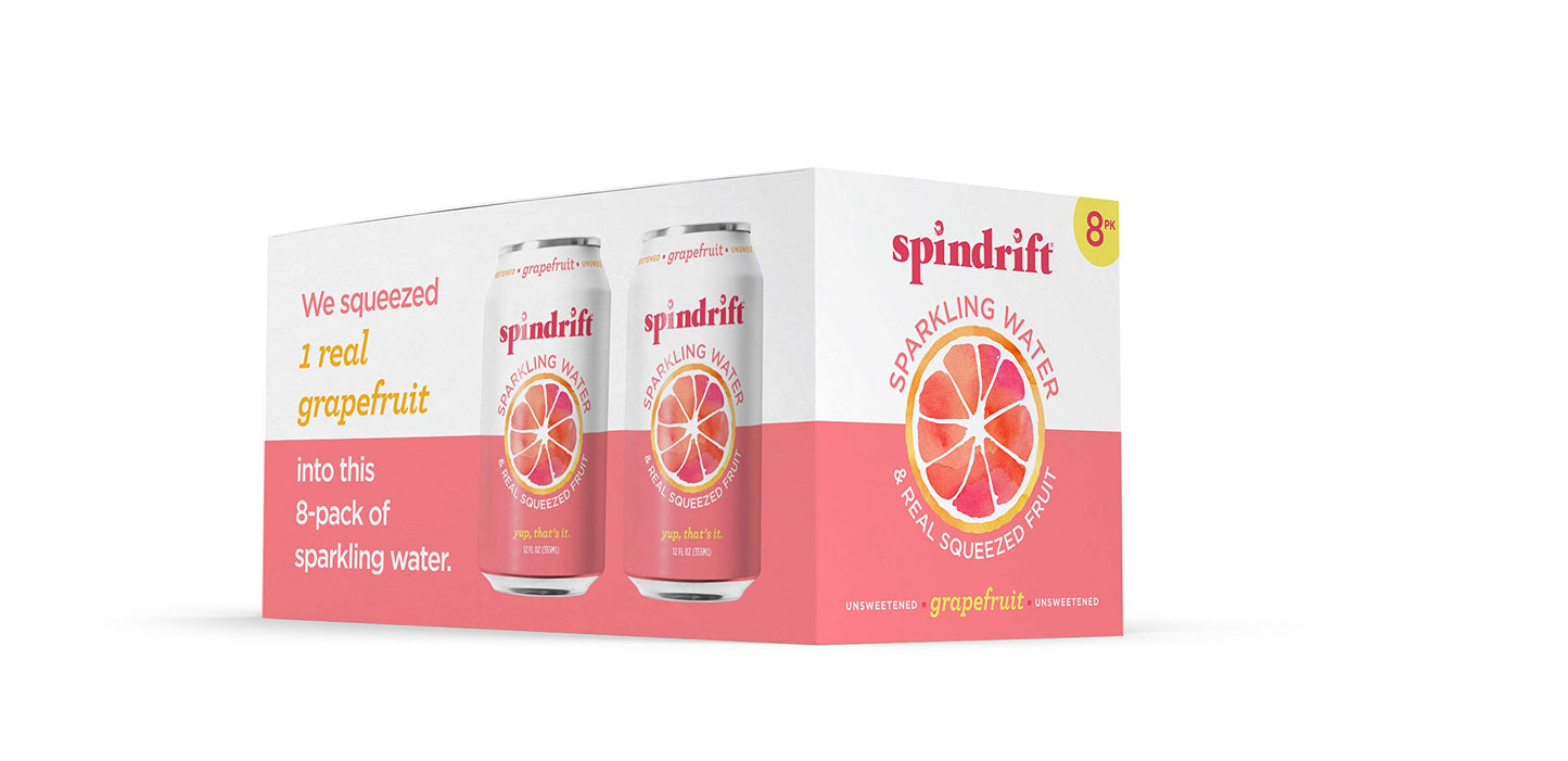 Spindrift Gfruit Sparkling Water 12 Fl Oz (Pack of 8)