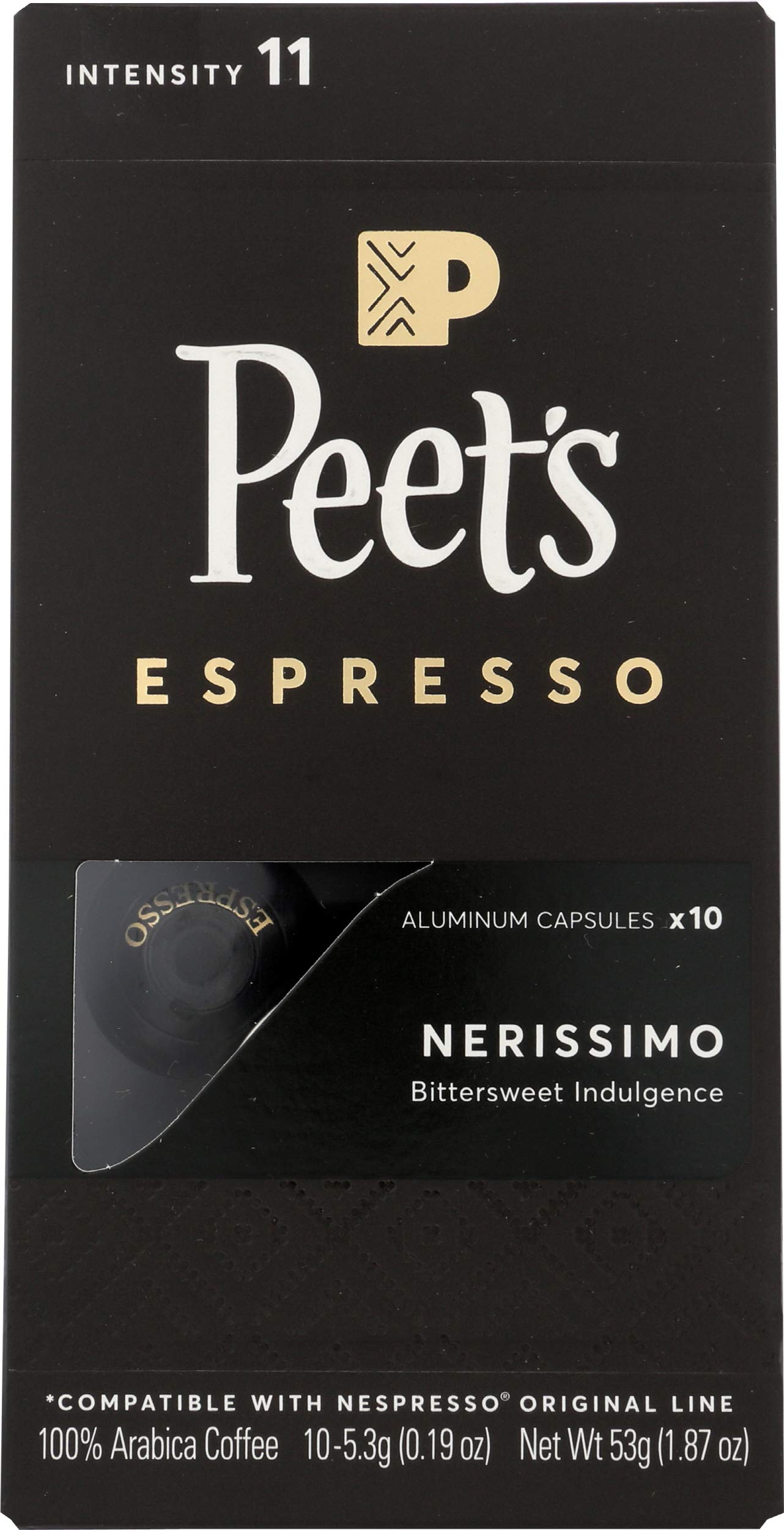PeetS Coffee & Tea Nerissimo Capsules, 1.87 Oz
