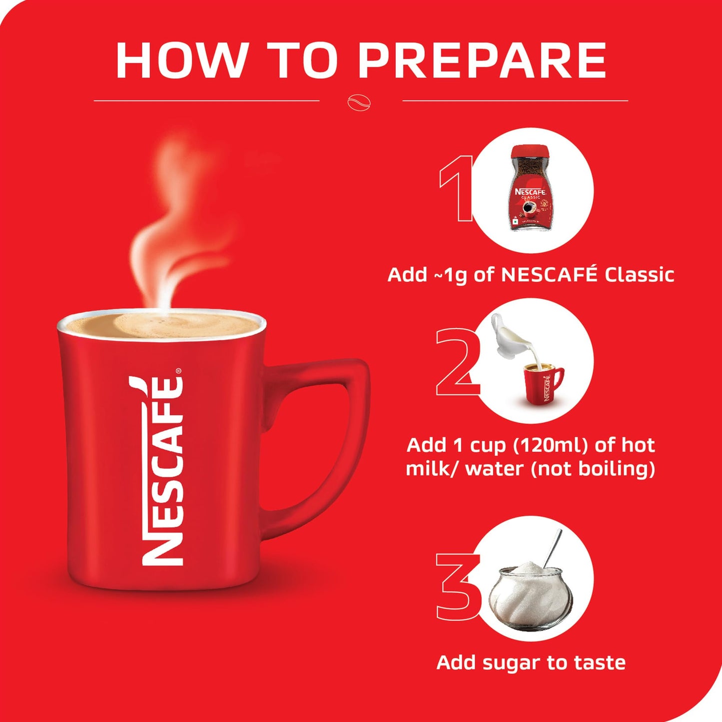 Nescafe Classic Coffee, Glass Jar, 100G