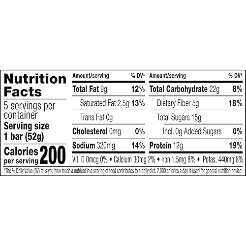 RXBAR Protein Bars, Protein Snack, Snack Bars, Peanut Butter Chocolate, 9.1oz Box (5 Bars)