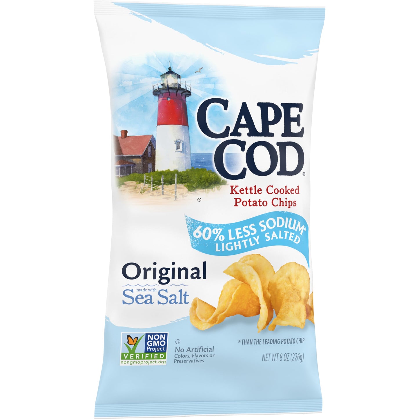 Cape Cod Lightly Salted Original Kettle Chips, 8 Oz, Pack of 1