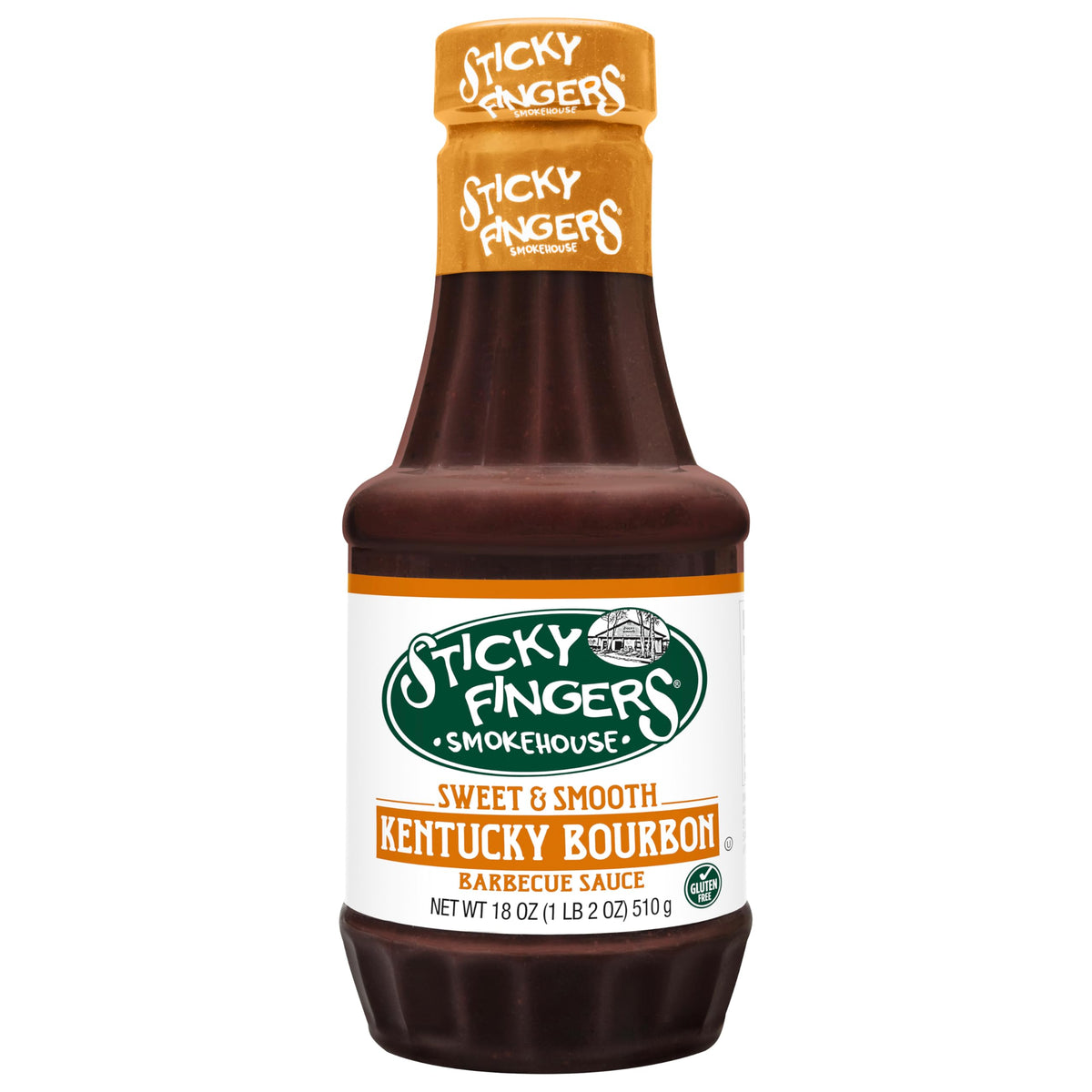 Sticky Fingers BBQ Sauce, Sweet Kentucky Bourbon, 18 OZ, Pack of 1