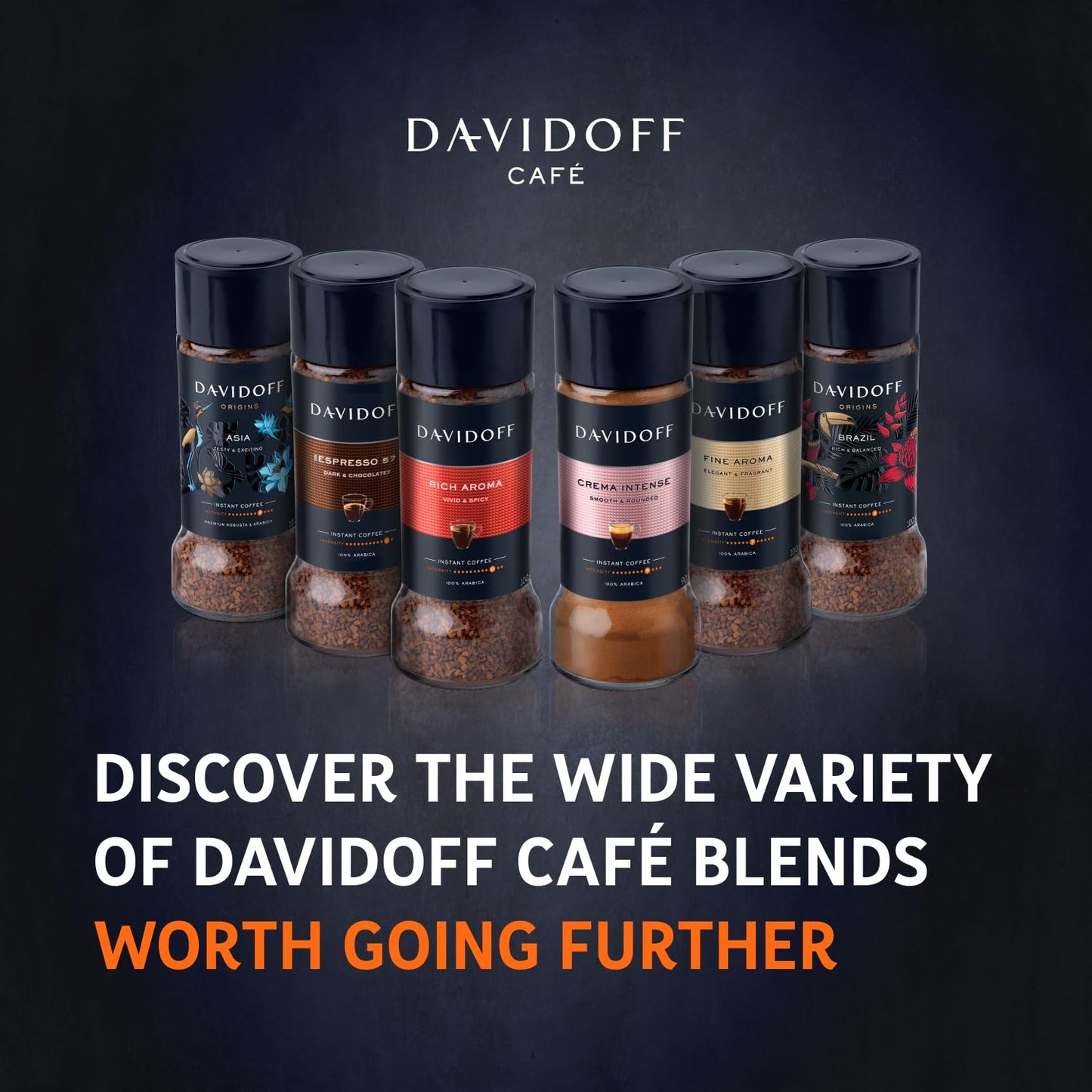 Davidoff Cafe Rich Aroma Instant Coffee, 100 Gram Jars (Pack Of 2)