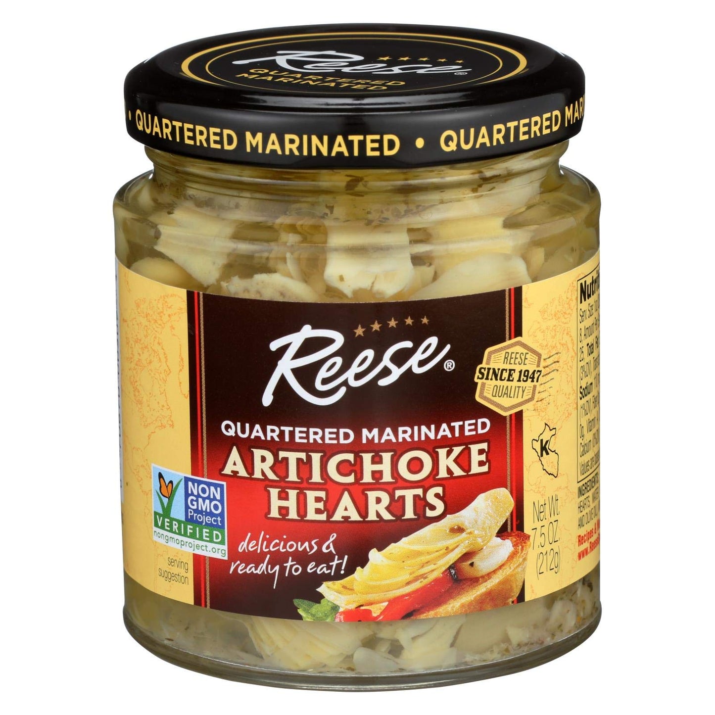 Reese Marinated Artichokes Hearts, 7.5-Ounces (Pack of 12)