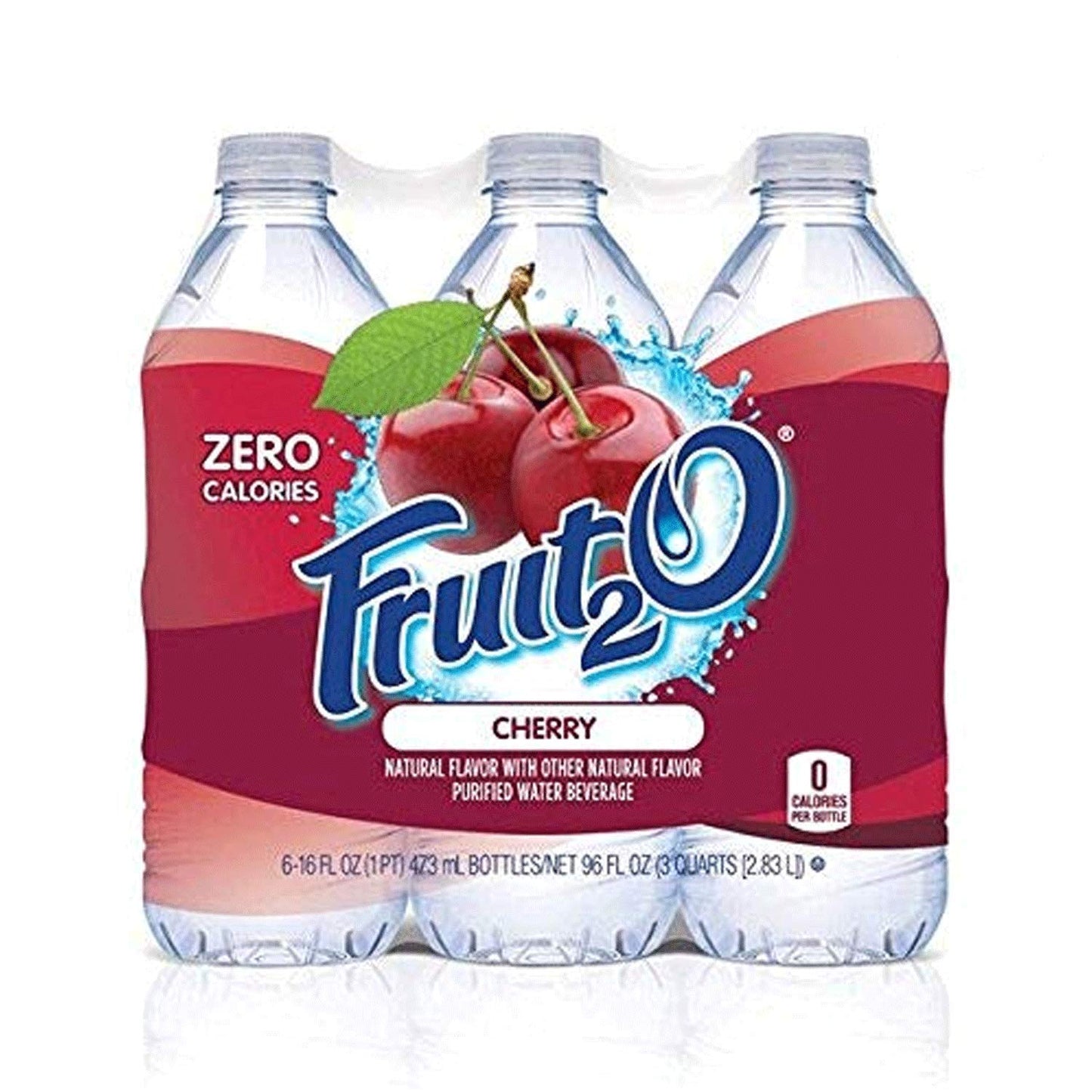 Fruit2O Zero Calorie Flavored Water Cherry 6 Count (Pack Of 4)