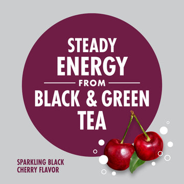 V8 +ENERGY Black Cherry Energy Drink, Pack of 4 (11.5 Fl Oz), Model 200000027626