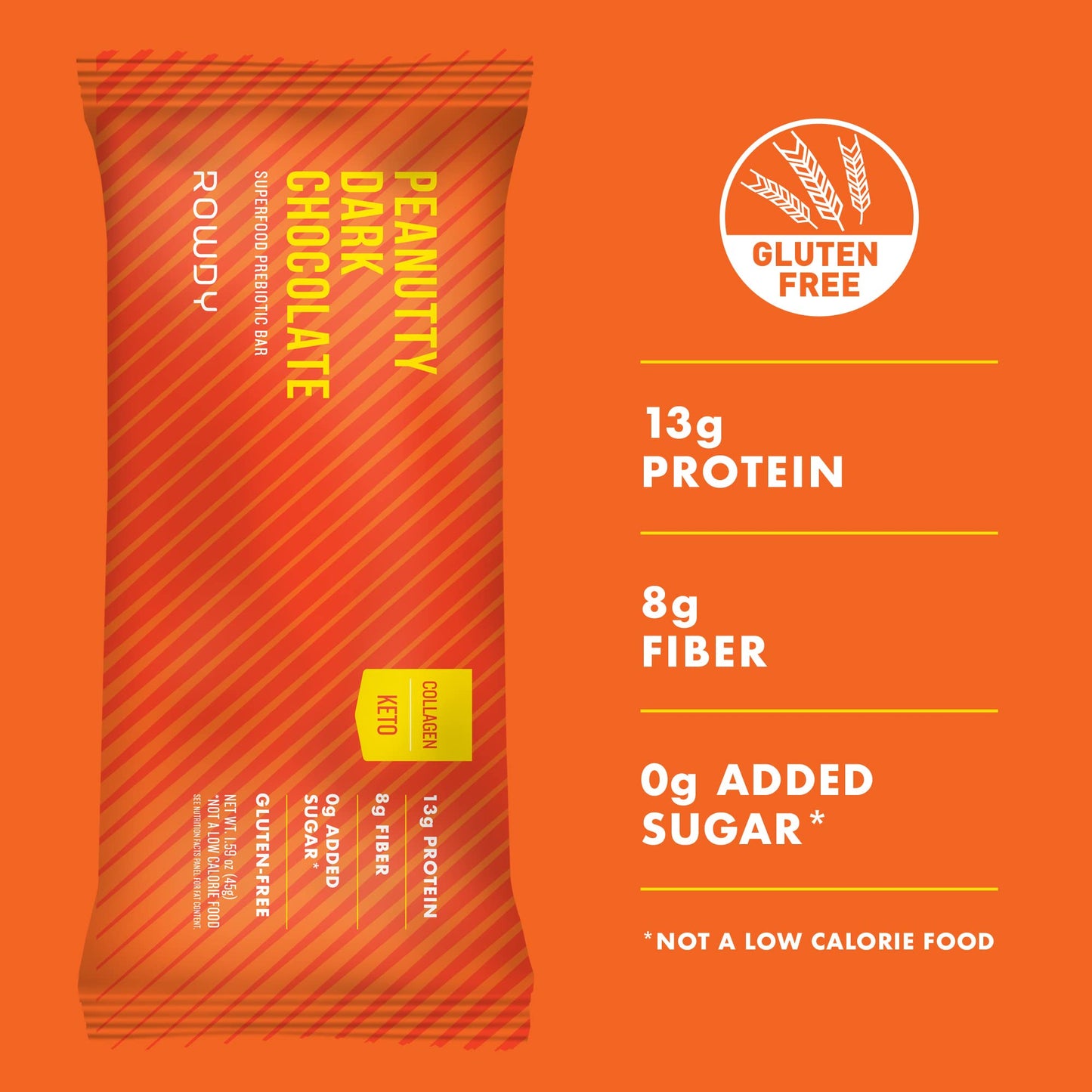 Rowdy Pnuty Dk Choc Bar ( 12 X 1.59 Oz )