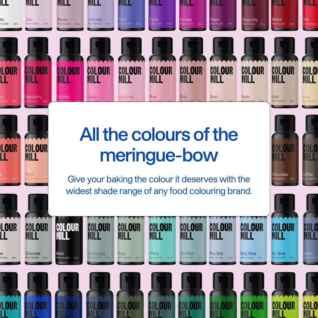 Colour Mill Aqua Blend Food Coloring, Water-Based, 20ml, Purple