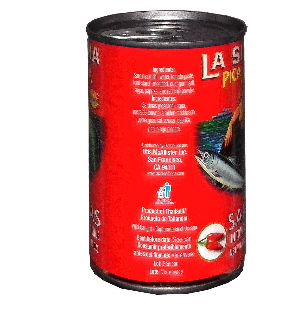 La Sirena Sardines Pica Pica 15 Oz