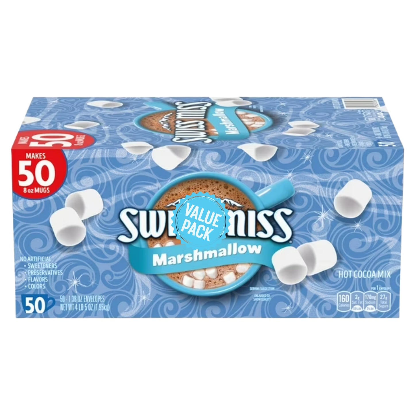 Swiss Marshmallow Hot Cocoa Mix, 1.38 oz., 50 count